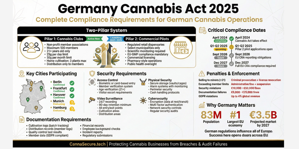 Germany Cannabis Act Compliance 2025: Complete Security & Documentation Guide
